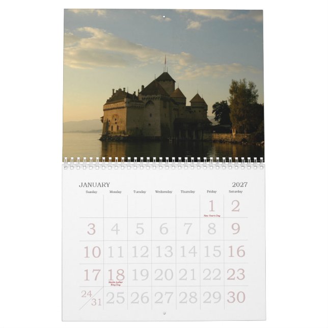 Castle Calender 4 Calendar (Jan 2027)