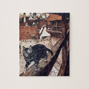 Castle Cat Rackham Illustration Jigsaw Puzzle