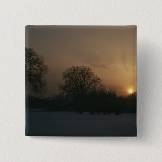 Castle Charlottenhof, Sunset 15 Cm Square Badge (Front)