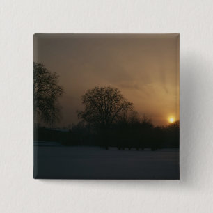 Castle Charlottenhof, Sunset 15 Cm Square Badge