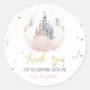 Castle Clouds Princess Fairytale Classic Round Sticker