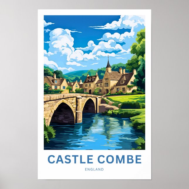 Castle Combe England Travel Print (Front)