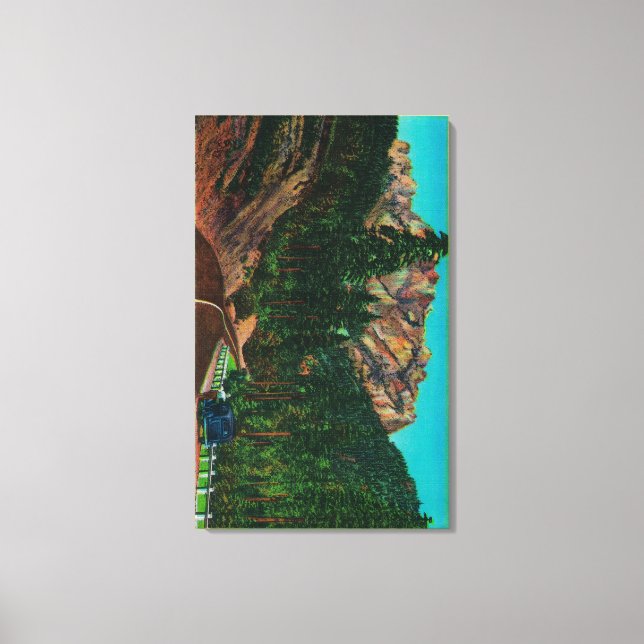 Castle Crags State Park from US 99 Canvas Print (Front)