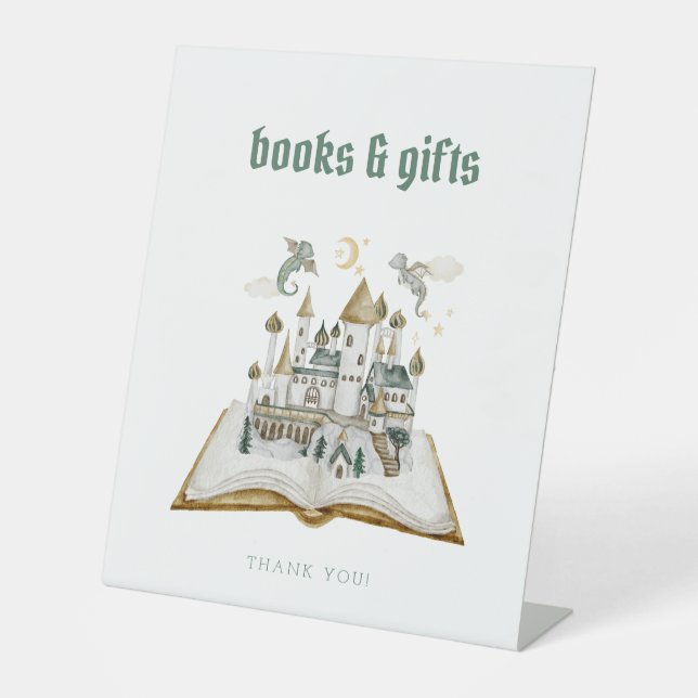 Castle Dragon Books & Gifts Baby Shower Sign (Front)