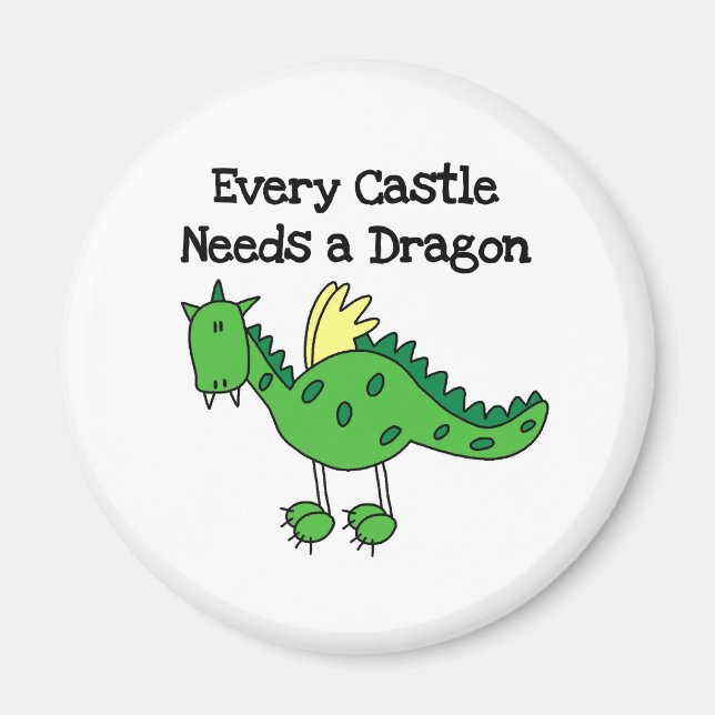 Castle Dragon Magnet (Front)