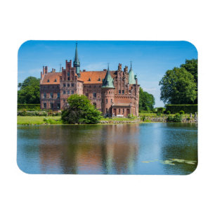 Castle Egeskov By A Pond Magnet