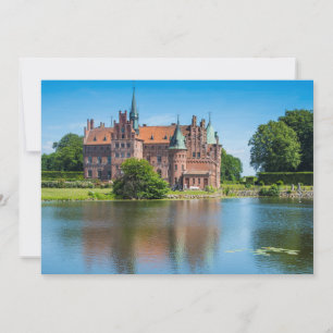 Castle Egeskov By A Pond Thank You Card