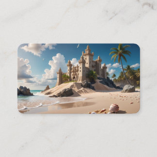Castle from the Beach of Possibilities Business Card