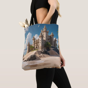 Castle from the Beach of Possibilities Tote Bag