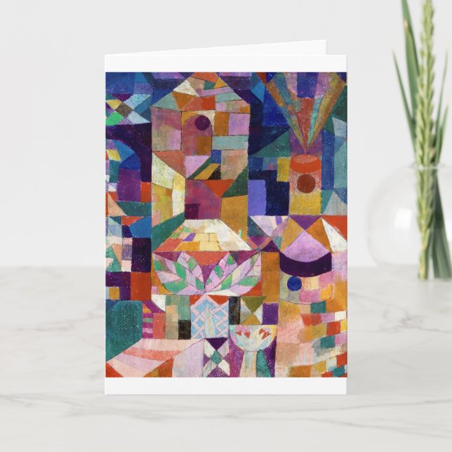 Castle Garden, Paul Klee Card (Front)