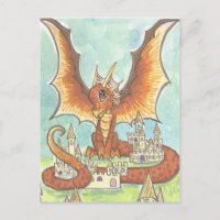 Castle Guard cute Cartoon Dragon Fantasy Art