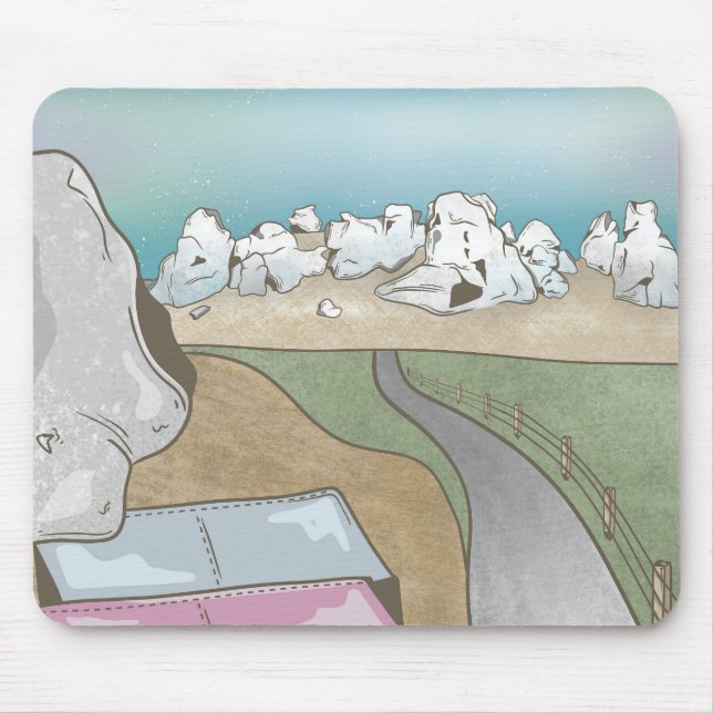 Castle hill bouldering New Zealand Mouse Pad (Front)