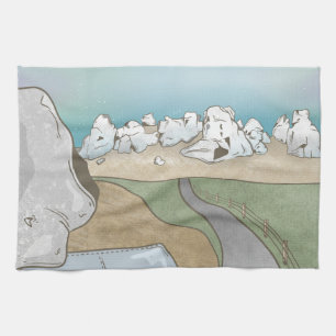 Castle hill bouldering New Zealand Tea Towel