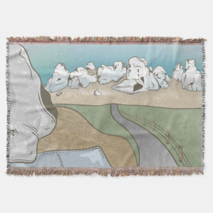 Castle hill bouldering New Zealand Throw Blanket