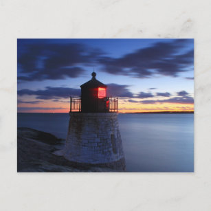 Castle Hill Lighthouse Newport Rhode Island Postcard