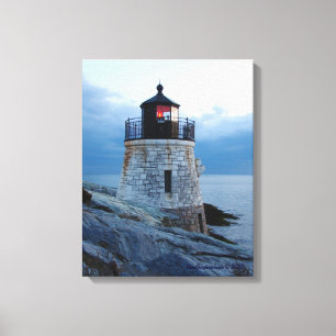 Castle Hill Lighthouse- Newport, RI canvas Print