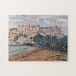 Castle, Hills, Trees Landscape Scene Puzzle