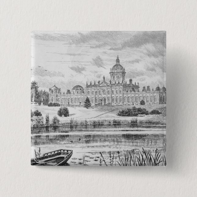 Castle Howard 15 Cm Square Badge (Front)