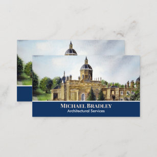 Castle Howard York England Watercolor Landscape Bu Business Card