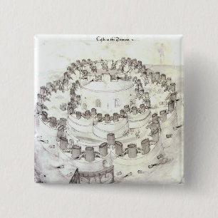 Castle in the Downes, 1539 15 Cm Square Badge