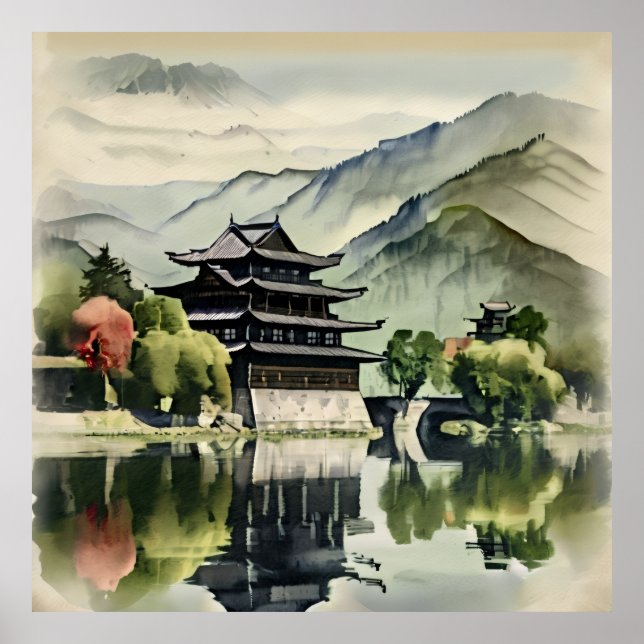 Castle In The Mountains Poster (Front)