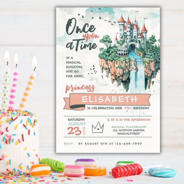 Castle in the Sky Birthday Party Invitation (Creator Uploaded)