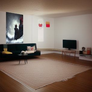 Castle in the winter AI Art Poster