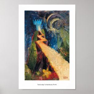Castle Indigo Poster