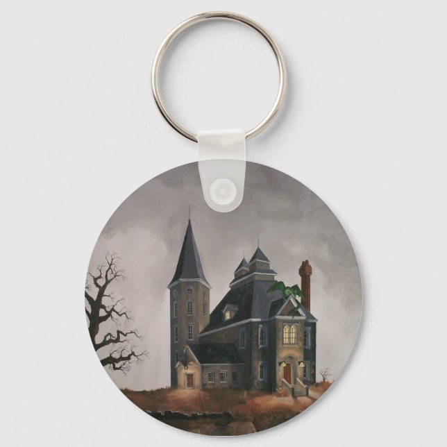 Castle ,Keychain Key Ring (Front)