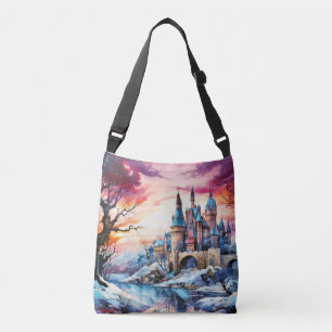 Castle Landscape Concept Abstract Colourful Scener Crossbody Bag
