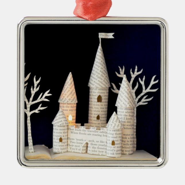 Castle light box 2013 metal tree decoration (Front)