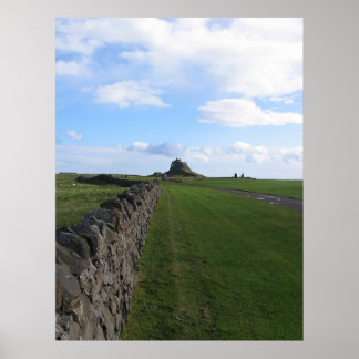 Castle Lindisfarne on Holy Island Poster