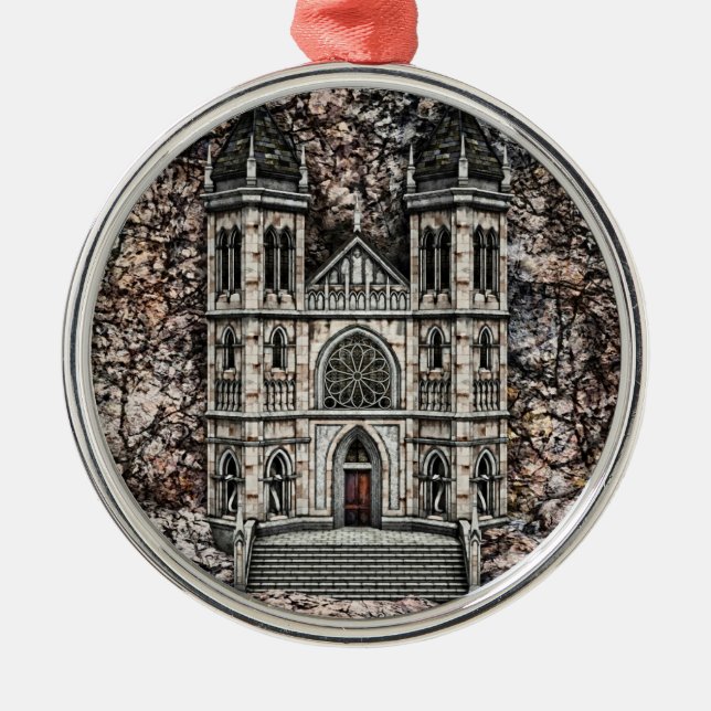 Castle Metal Tree Decoration (Front)