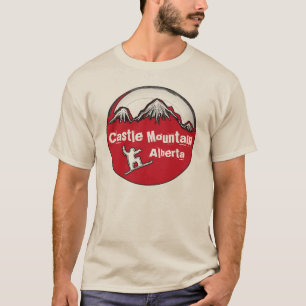 Castle Mountain Alberta Canada guys board tee