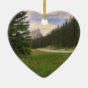 Castle Mountain Banff Ceramic Tree Decoration