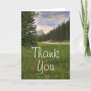 Castle Mountain Banff Thank You Card