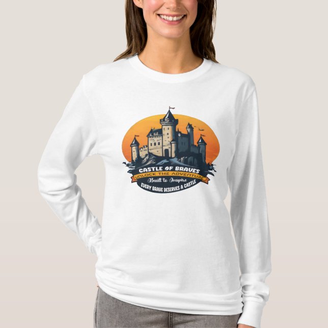 Castle of Braves: Unlock the Adventure T-Shirt (Front)