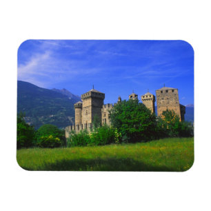 Castle of Fenis near Italian Alps in Fenis, Magnet