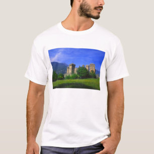 Castle of Fenis near Italian Alps in Fenis, T-Shirt