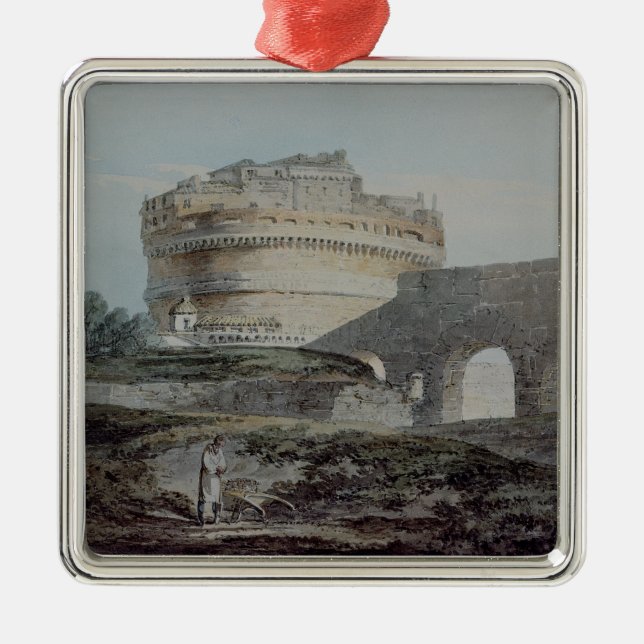 Castle of San Angelo, Rome Metal Tree Decoration (Front)