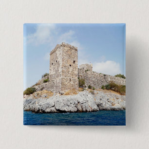 Castle of St. Peter in Bodrum 15 Cm Square Badge