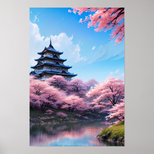 Castle of the Cherry Blossoms Poster (Front)