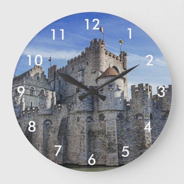 Castle of the Counts in Ghent Large Clock (Front)