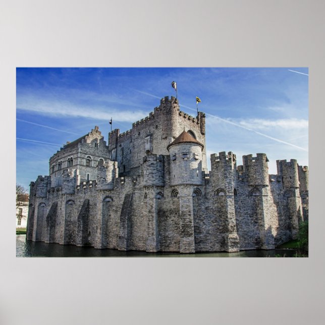 Castle of the Counts in Ghent. Poster (Front)