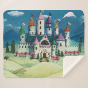 Castle of the Princesses Sherpa Blanket