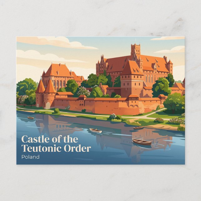 Castle of the Teutonic Order, Malbork, Poland Postcard (Front)