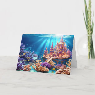 Castle of the Underwater Realm Holiday Card