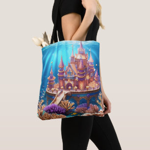 Castle of the Underwater Realm Tote Bag