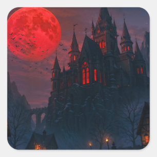 Castle of the Vampire's Blood Square Sticker