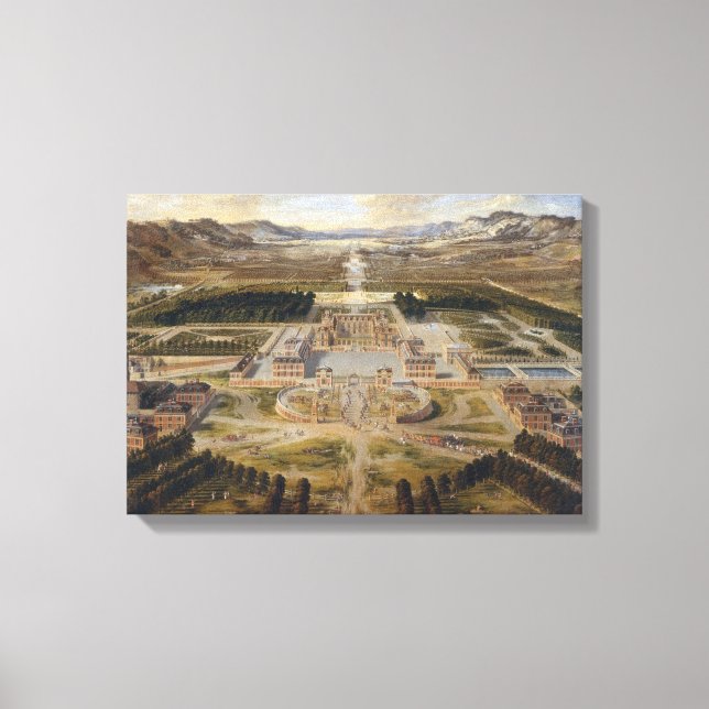 Castle of Versailles - Pierre Patel - 1668 Canvas Print (Front)